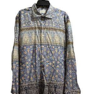 Tintoria Mattei 954 Men’s Slim Fit Button Up Shirt size 18/45 Excellent